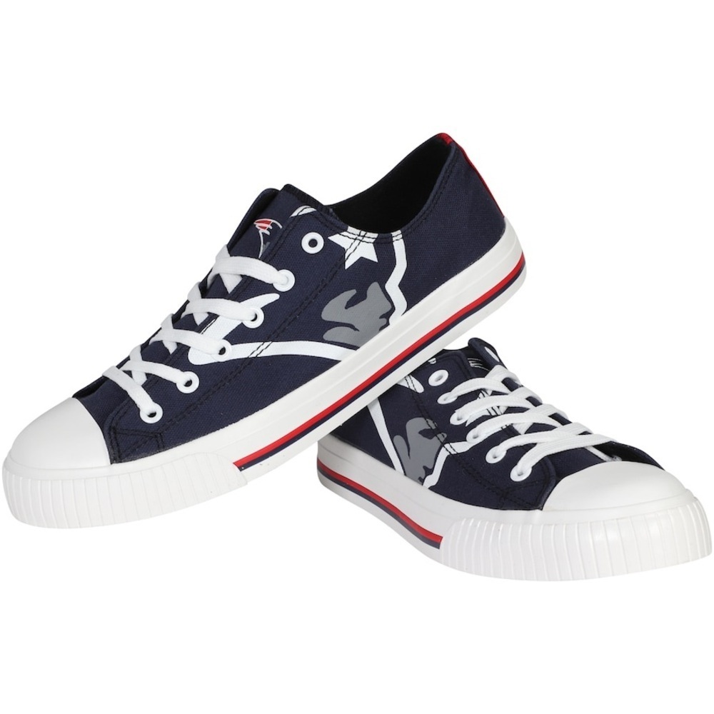 NFL Men’s New England Patriots Big Logo Low Top Sneakers Size 11